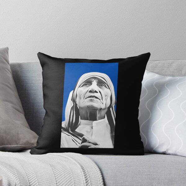 Item preview, Mother Teresa Portrait Blue designed and sold by maskystoreid.