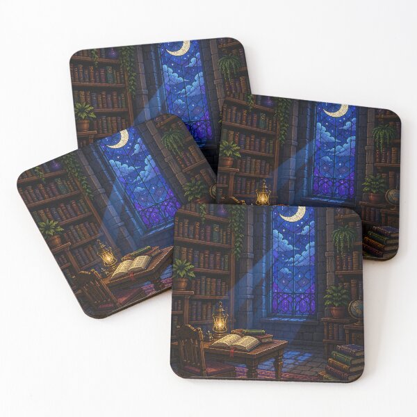 Item preview, Cozy Pixel Art: Afternoon Library Nook designed and sold by bapupa.