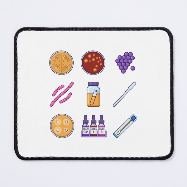 Item preview, Microbiology Lab Petri Dish Bacteria Gram Stain Science Sticker Pack designed and sold by mood-draftsman.