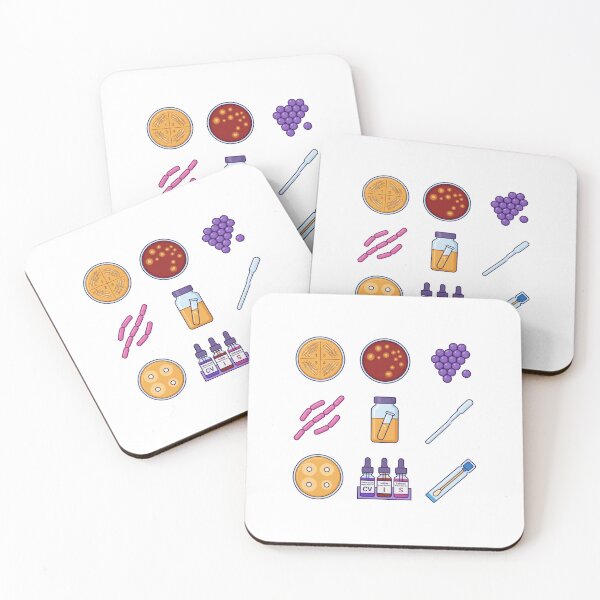Item preview, Microbiology Lab Petri Dish Bacteria Gram Stain Science Sticker Pack designed and sold by mood-draftsman.