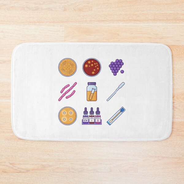 Item preview, Microbiology Lab Petri Dish Bacteria Gram Stain Science Sticker Pack designed and sold by mood-draftsman.