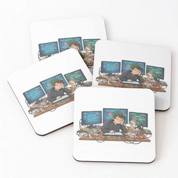 Item preview, Overworked Digital Artist Messy Desk Burnout designed and sold by DownloSpace.
