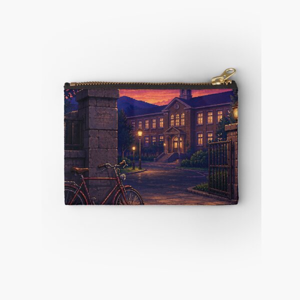 Item preview, Cozy Pixel Art: Bicycle Gate Twilight designed and sold by bapupa.