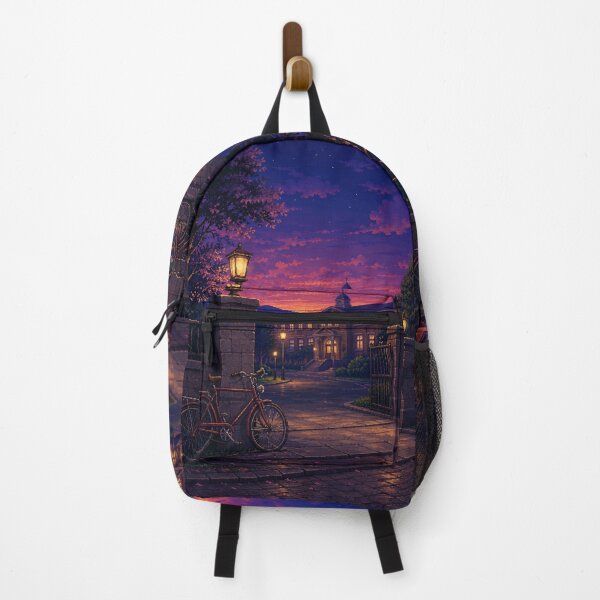 Item preview, Cozy Pixel Art: Bicycle Gate Twilight designed and sold by bapupa.