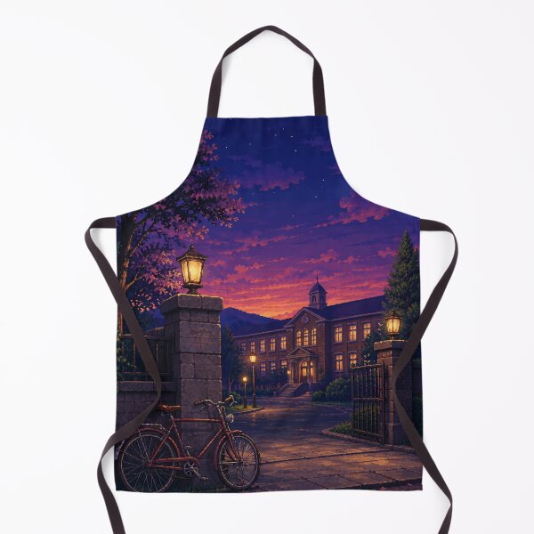 Item preview, Cozy Pixel Art: Bicycle Gate Twilight designed and sold by bapupa.