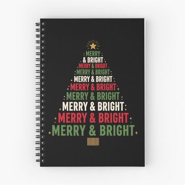 Item preview, Merry and Bright Typography Christmas Tree Design designed and sold by KristenosNehk.