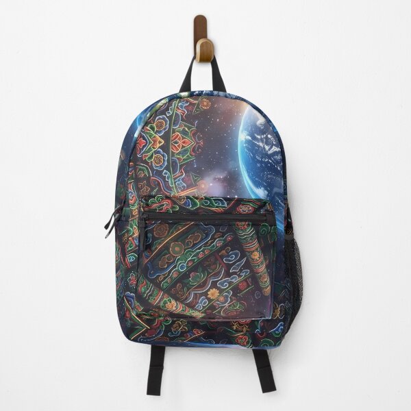 Item preview, Cosmic Dancheong: Guardian of Earth Art Print, Celestial Korean Traditional Pattern & Space Photography Phone Case & Poster. designed and sold by SOOstudio73.