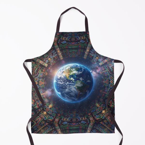 Item preview, Cosmic Dancheong: Guardian of Earth Art Print, Celestial Korean Traditional Pattern & Space Photography Phone Case & Poster. designed and sold by SOOstudio73.