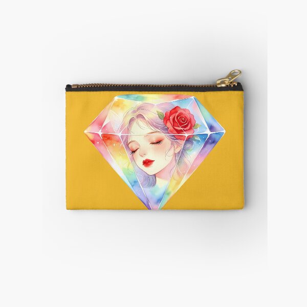 Item preview, Whimsigoth Rainbow Diamond Rose Girl — Dreamy Aesthetic designed and sold by Bondingbonding.