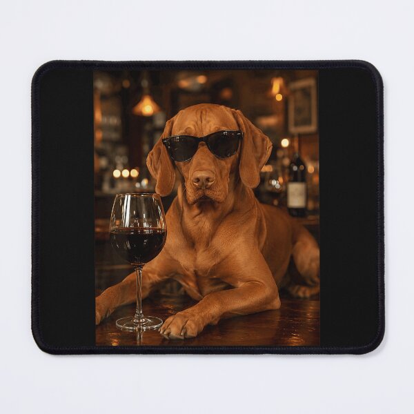 Item preview, Vizsla Dog Wine Lover Pet Owner Funny Animal designed and sold by BrockmeyeSB.