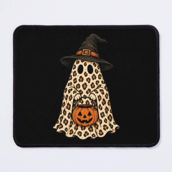 Item preview, Vintage Halloween Spooky Ghost Leopard Print Witch designed and sold by Timeless Bond Designs.