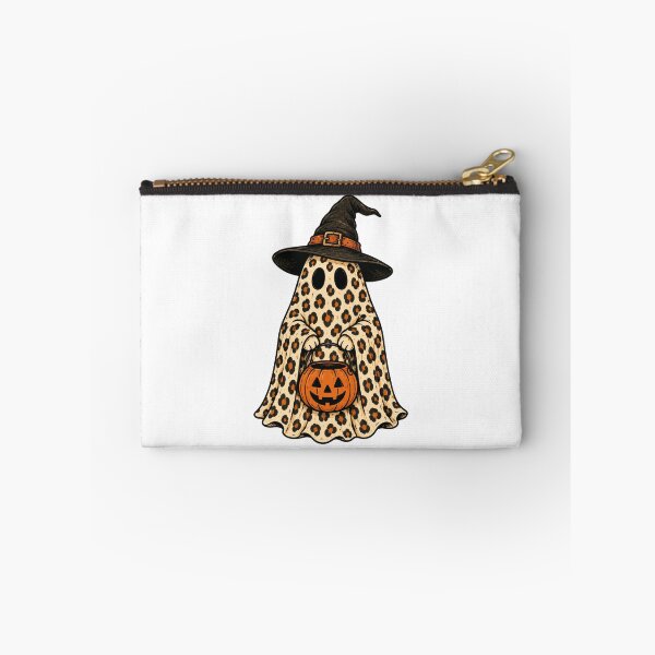 Item preview, Vintage Halloween Spooky Ghost Leopard Print Witch designed and sold by Timeless Bond Designs.