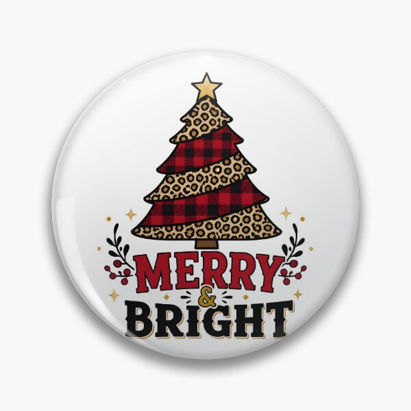 Item preview, Merry and Bright Leopard Print Red Plaid Christmas Tree designed and sold by KristenosNehk.
