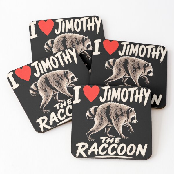 Item preview, I Love Jimothy The Raccoon Animal Lover Pet Owner Wildlife designed and sold by CharlieConon.
