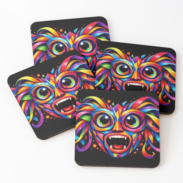 Item preview, Neon masks in a swirl of color designed and sold by Sigtrix.