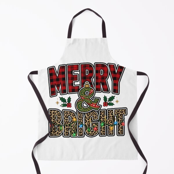 Item preview, Merry and Bright Red Plaid Leopard Print Typography designed and sold by KristenosNehk.