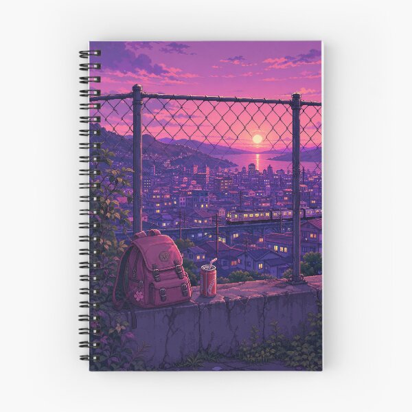 Item preview, Cozy Pixel Art: Rooftop Pastel Sky designed and sold by bapupa.