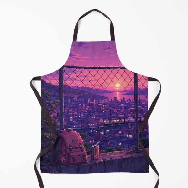 Item preview, Cozy Pixel Art: Rooftop Pastel Sky designed and sold by bapupa.