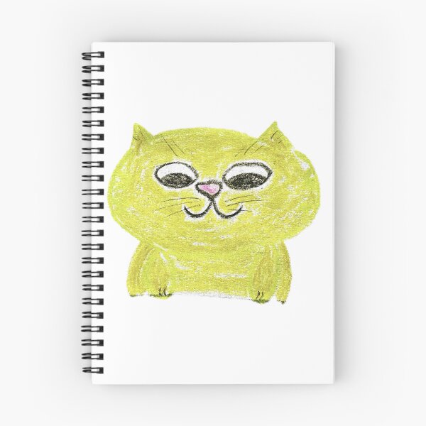 Item preview, Cute Ginger Cat Peeking Down Crayon Art designed and sold by MagicYana.