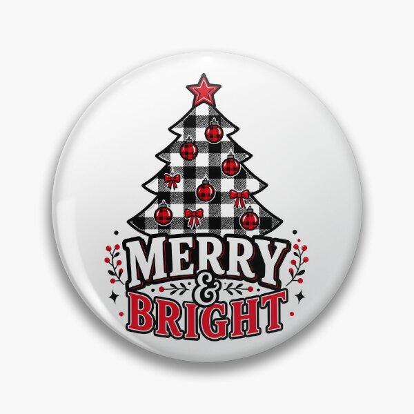 Item preview, Merry and Bright Buffalo Check Christmas Tree Design designed and sold by KristenosNehk.