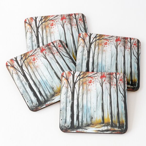 Item preview, Expressive Autumn Forest Ink Painting designed and sold by zozosazap.