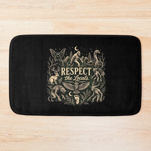Item preview, Respect The Locals Cryptid Bigfoot Mothman Nessie Werewolf  designed and sold by felixpalette.
