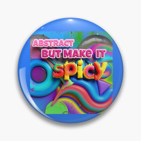 Item preview, abstract but make it spicy C colorful geometric typographic abstract design designed and sold by SmashingDeals.