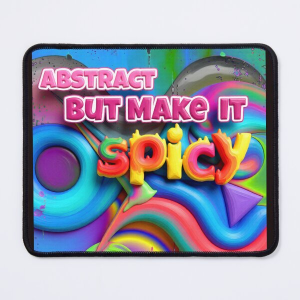 Item preview, abstract but make it spicy C colorful geometric typographic abstract design designed and sold by SmashingDeals.