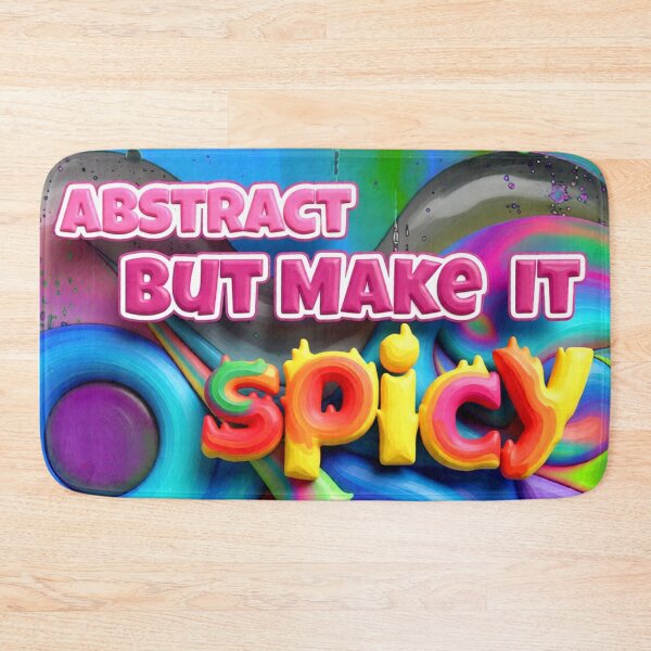 Item preview, abstract but make it spicy C colorful geometric typographic abstract design designed and sold by SmashingDeals.