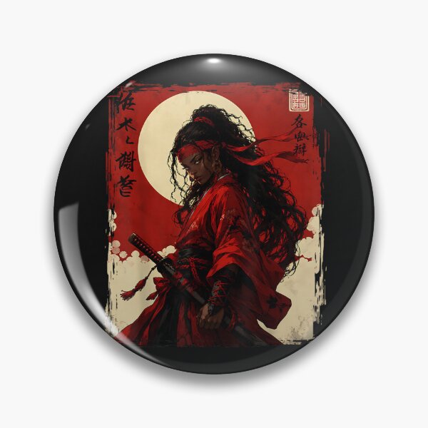 Item preview, Afro American Samurai Anime Cartoon Japanese Bushido Warrior designed and sold by ClairLuther571.