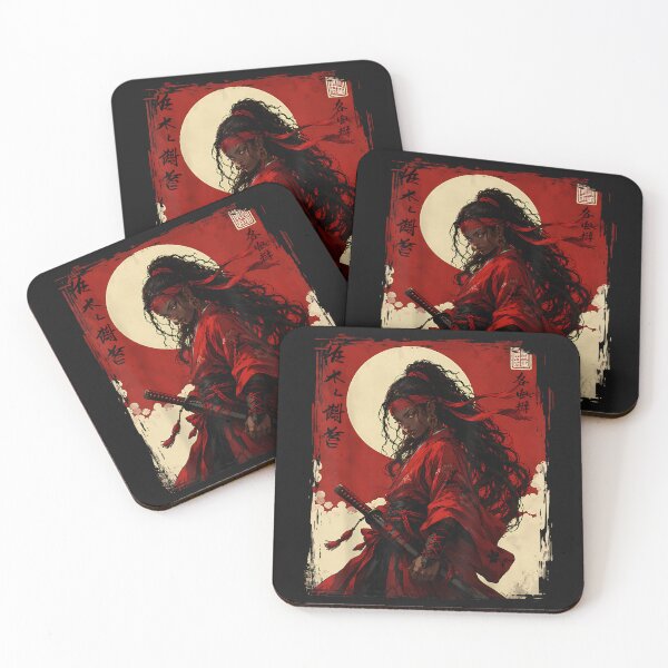 Item preview, Afro American Samurai Anime Cartoon Japanese Bushido Warrior designed and sold by ClairLuther571.