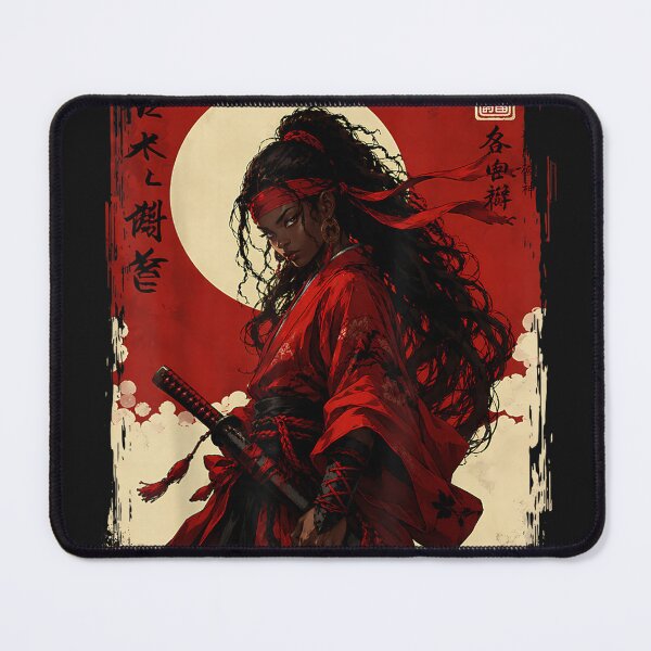 Item preview, Afro American Samurai Anime Cartoon Japanese Bushido Warrior designed and sold by ClairLuther571.