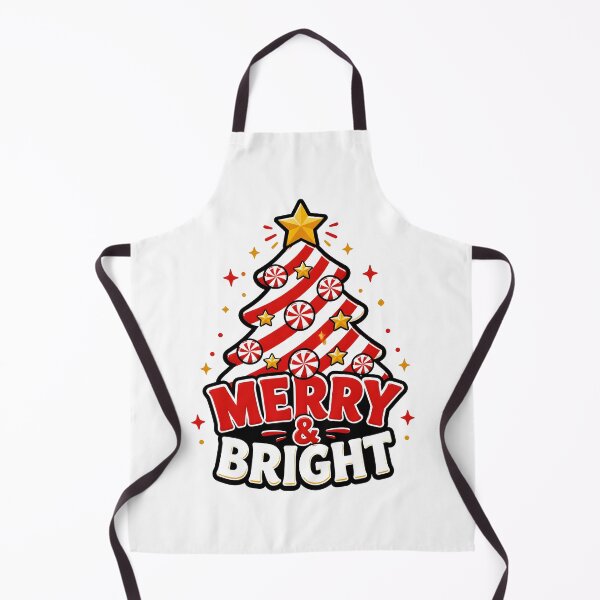 Item preview, Merry and Bright Candy Cane Stripe Christmas Tree designed and sold by KristenosNehk.