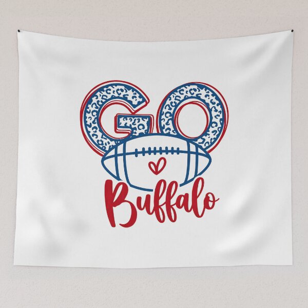 Item preview, Go Buffalo Football Heart Fan Design designed and sold by MarkPayne32795.