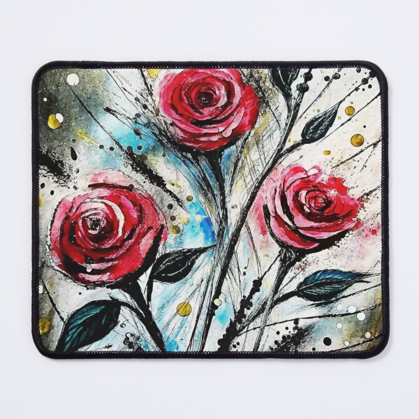 Item preview, Abstract Red Roses Splatter Art designed and sold by zozosazap.