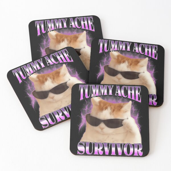 Item preview, Tummy Ache Survivor Cat Chronic Illness Humor designed and sold by CharlieConon.