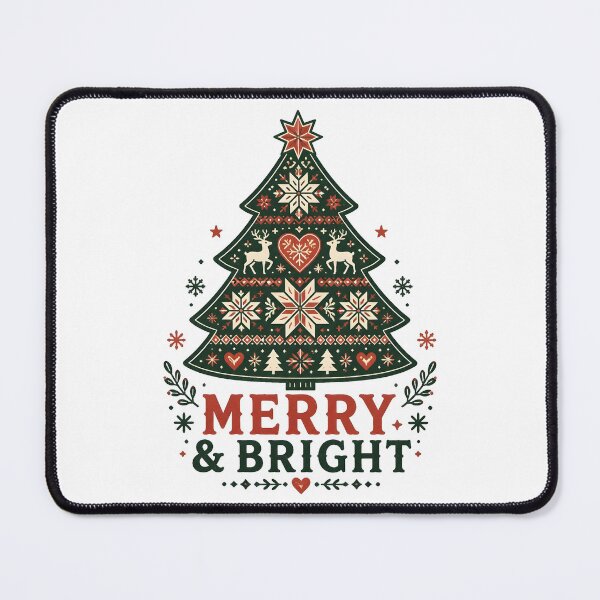 Item preview, Merry and Bright Nordic Scandinavian Christmas Tree designed and sold by KristenosNehk.