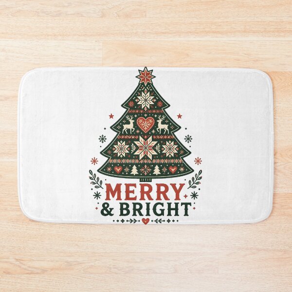 Item preview, Merry and Bright Nordic Scandinavian Christmas Tree designed and sold by KristenosNehk.