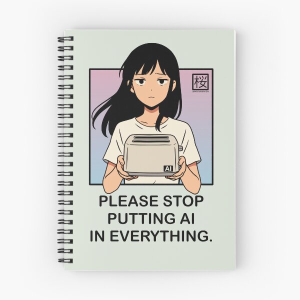 Item preview, AI Toaster Tech Humor Anime designed and sold by SakuraHaven.