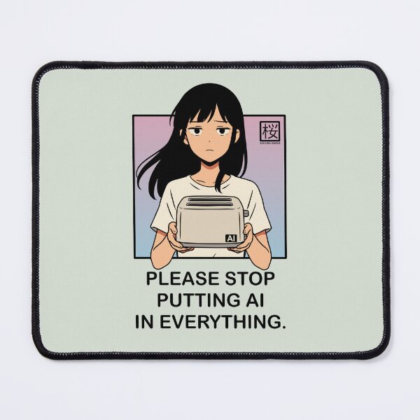 Item preview, AI Toaster Tech Humor Anime designed and sold by SakuraHaven.