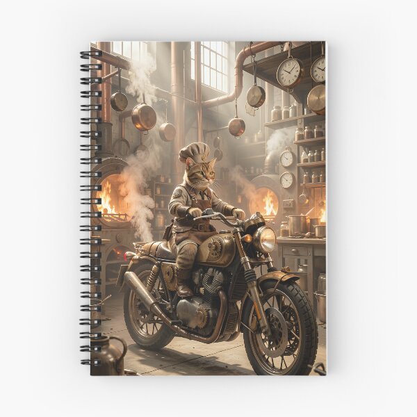 Item preview, The cat as a mechanic in the steampunk workshop designed and sold by VoidVeilStudio.