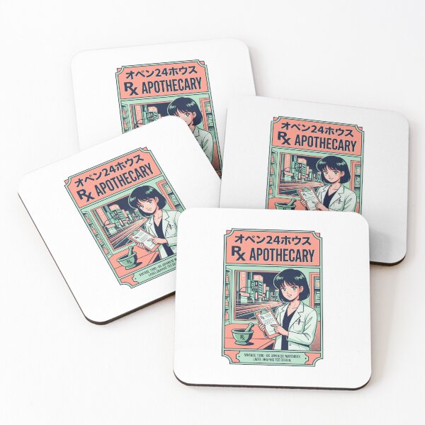 Item preview, Retro 80s Anime Pharmacist Tokyo Night RX Apothecary Matchbox Aesthetic designed and sold by mood-draftsman.