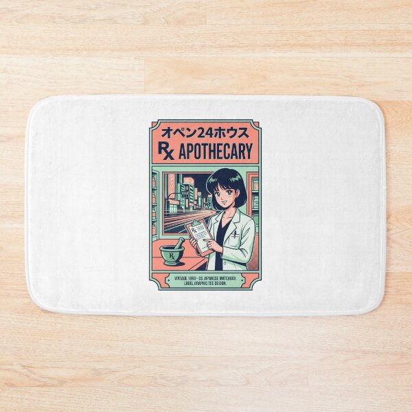 Item preview, Retro 80s Anime Pharmacist Tokyo Night RX Apothecary Matchbox Aesthetic designed and sold by mood-draftsman.