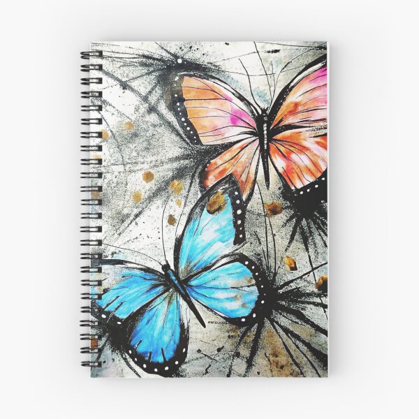 Item preview, Vibrant Butterflies Ink Splatter Painting designed and sold by zozosazap.