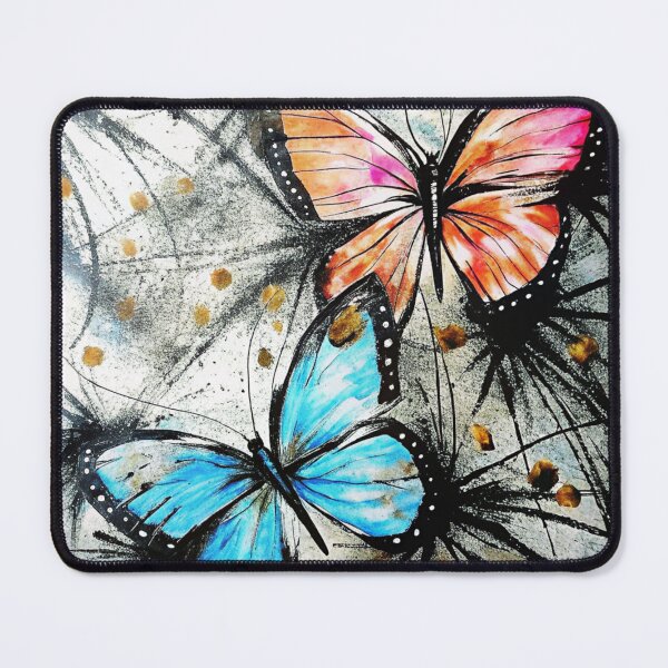 Item preview, Vibrant Butterflies Ink Splatter Painting designed and sold by zozosazap.