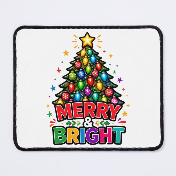 Item preview, Merry and Bright Colorful Christmas Lights Tree Design designed and sold by KristenosNehk.