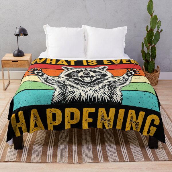 Item preview, What Is Even Happening Raccoon Funny Animal Humor designed and sold by BrockmeyeSB.