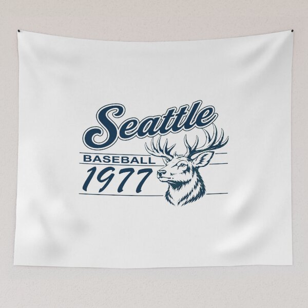 Item preview, Seattle Baseball 1977 Deer Vintage Retro designed and sold by ManuelCai10045.