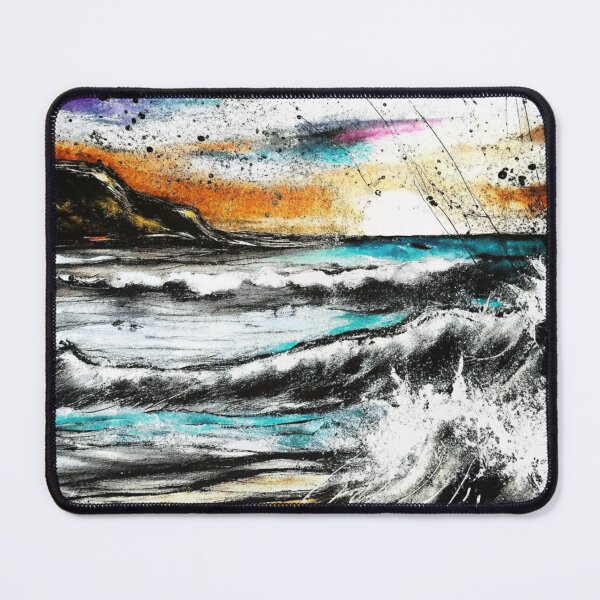 Item preview, Crashing Ocean Waves Abstract Seascape designed and sold by zozosazap.