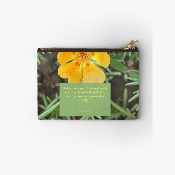 Item preview, Psalm 25 yellow flower background  designed and sold by happytraveller1.